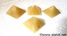 Yellow Jade Pyramids 23-28mm